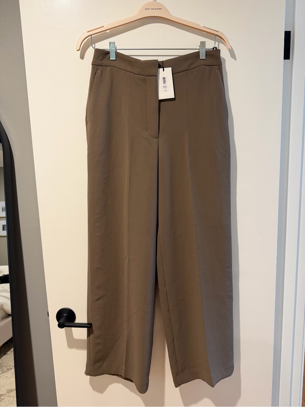 Aritzia Olive Wide-Leg Trousers